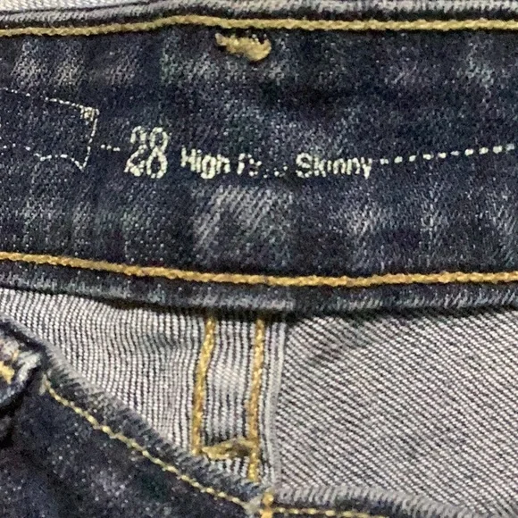 Womens Sliver label Levis Jeans dark denim rInse SKINNY W28 32L - Picture 8 of 10